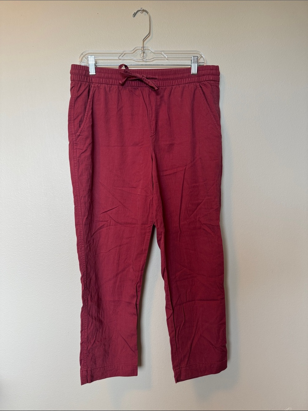 Gap Easy Pant Burgundy